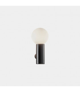 Mist Single Bathroom Wall Light Metallic Black E14