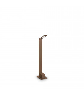 Agos Integrated LED Outdoor Short Bollard Brown 730Lm 4000K IP54