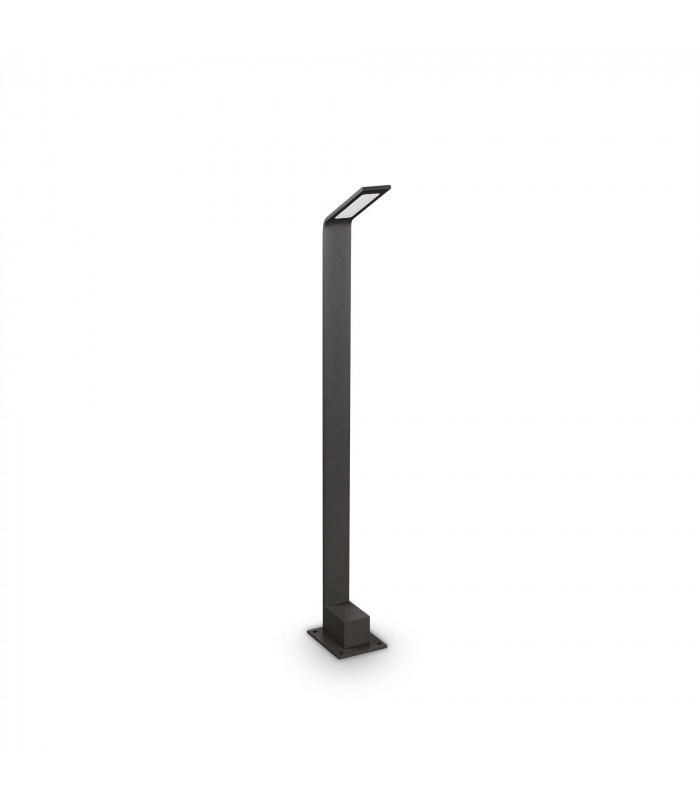 Agos Integrated LED Outdoor Tall Bollard Anthracite Grey 730Lm 4000K IP54