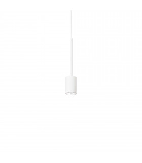 Archimede Integrated LED Cylinder Pendant Ceiling Light White 250Lm 3000K