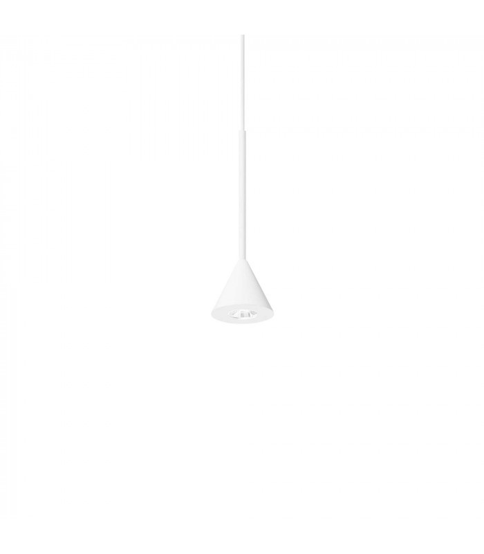 Archimede Integrated LED Cone Pendant Ceiling Light White 250Lm 3000K