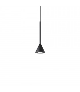 Archimede Integrated LED Cone Pendant Ceiling Light Black 250Lm 3000K
