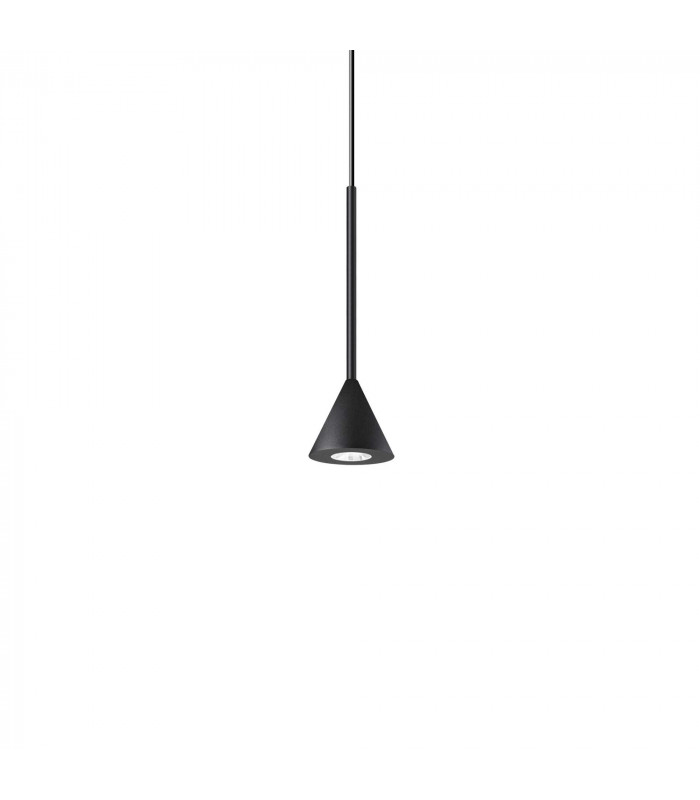 Archimede Integrated LED Cone Pendant Ceiling Light Black 250Lm 3000K