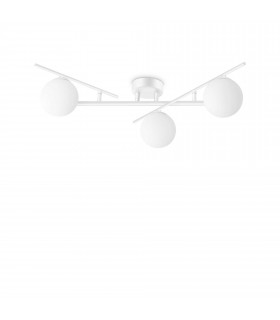 Atlas 3 Light Globe Ceiling Light White