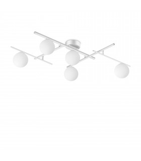 Atlas 5 Light Globe Ceiling Light White