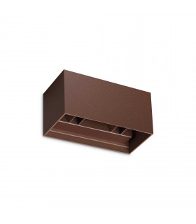Atom 4 Light Integrated LED Outdoor Up Down Wall Lamp Coffee 2100Lm 3000K IP54