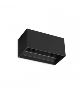 Atom 4 Light Integrated LED Outdoor Up Down Wall Lamp Black 2100Lm 3000K IP54