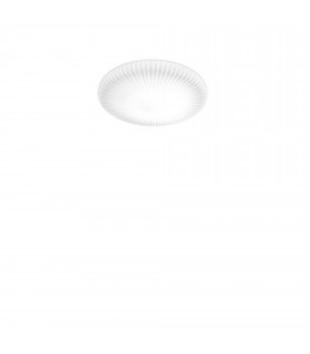 Atrium Integrated LED Patterned Glass Flush Ceiling Light White 1200Lm 3000K-1