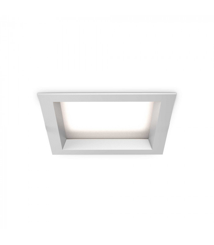 Basic Ip65 Integrated LED Square Recessed Downlight Matte White 2750Lm 3000K