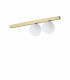 Binomio 2 Light Globe Ceiling Light Brass