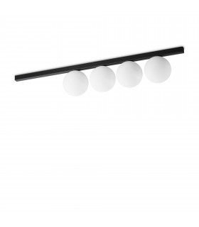 Binomio 4 Light Globe Ceiling Light Black
