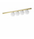 Binomio 4 Light Globe Ceiling Light Brass