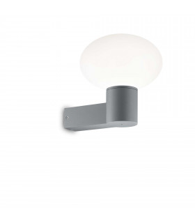 Clio Bathroom Wall Lamp Grey IP44 (Shade Sold Separately)