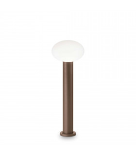 Clio Outdoor Bollard Coffee Brown IP44 (Shade Sold Separately)