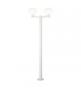 Clio 2 Light Outdoor Lamp Posts White IP44 (Shade Sold Separately)