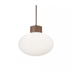 Clio Globe Pendant Ceiling Light Coffee Brown IP44 (Shade Sold Separately)