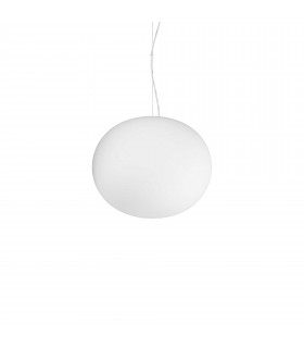 Cotton Globe Pendant Ceiling Light White 30cm