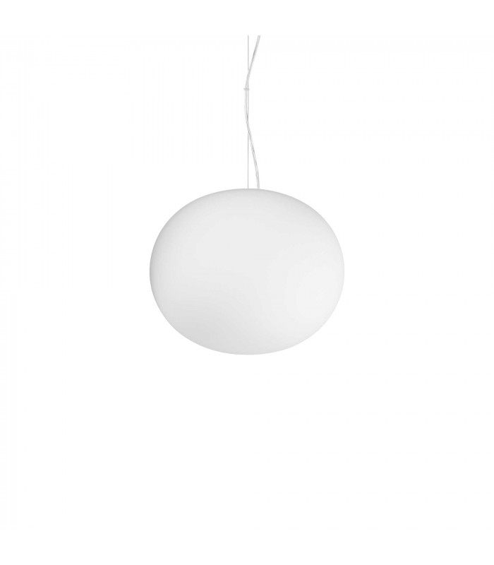 Cotton Globe Pendant Ceiling Light White 30cm