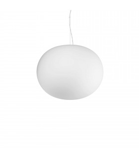 Cotton Globe Pendant Ceiling Light White 40cm