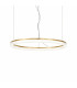 Crown Integrated LED Pendant Ceiling Light Brass 4300Lm 3000K