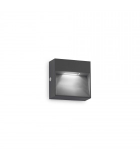 Dedra Integrated LED Outdoor Square Flush Wall Lamp Anthracite 160Lm 3000K IP65
