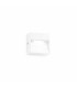 Dedra Integrated LED Outdoor Square Flush Wall Lamp White 160Lm 3000K IP65