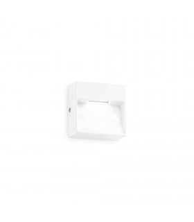 Dedra Integrated LED Outdoor Square Flush Wall Lamp White 160Lm 3000K IP65