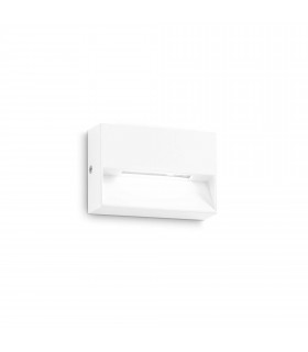 Dedra Integrated LED Outdoor Rectangle Flush Wall Lamp White 160Lm 3000K IP65
