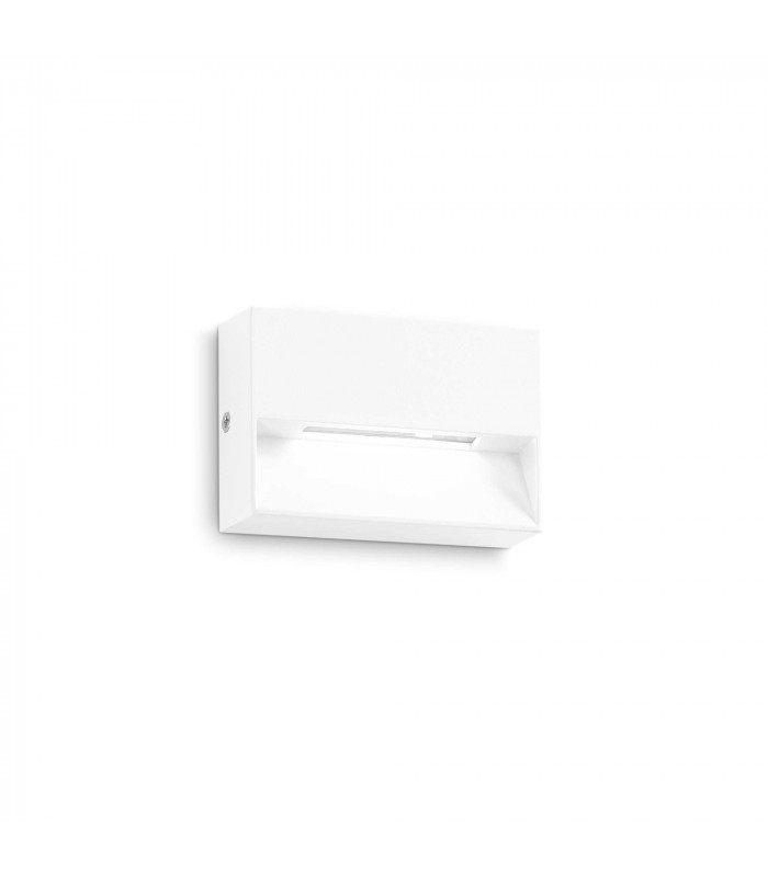Dedra Integrated LED Outdoor Rectangle Flush Wall Lamp White 160Lm 3000K IP65