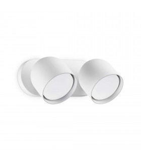 Dodo 2 Light Twin Ceiling Spotlight White