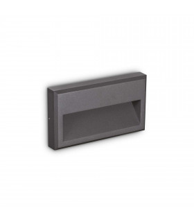 Febe Integrated LED Outdoor Flush Wall Lamp Anthracite Grey 630Lm 4000K IP65