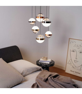 Galaxy 6 Light Integrated LED Cluster Pendant Ceiling Light 5750Lm 3000K-2