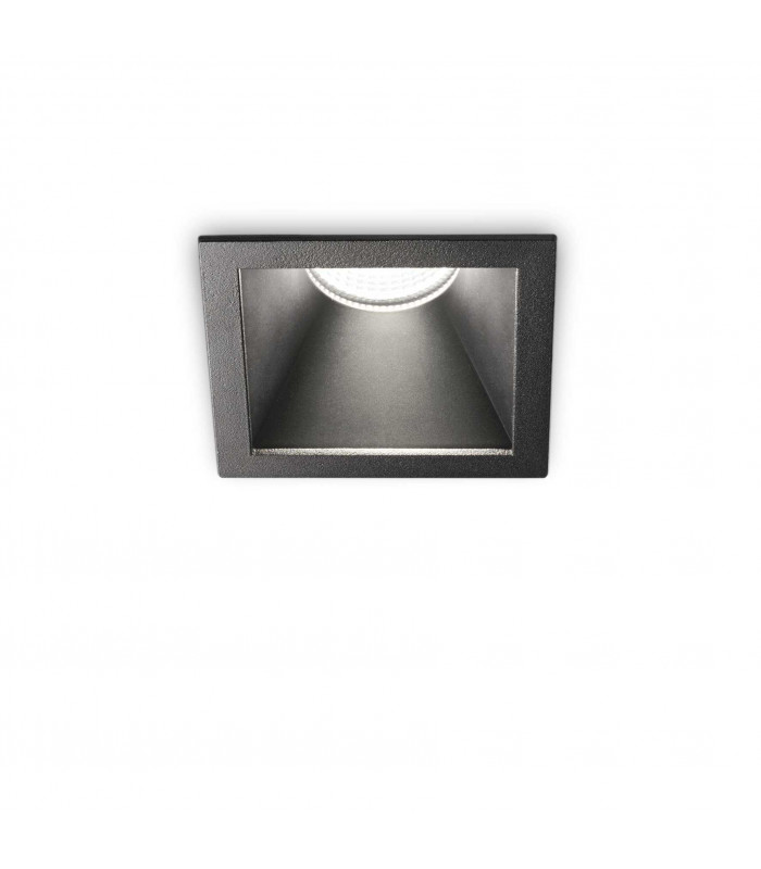 Game Integrated LED Square Recessed Downlight Black 1100Lm 3000K