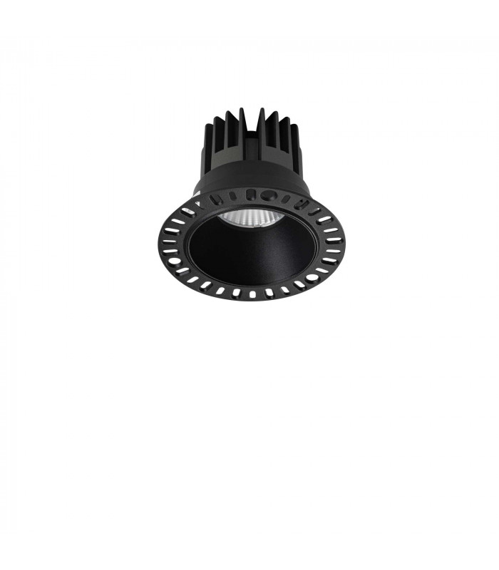 Game Integrated LED Trimless Round Recessed Downlight Black 1100Lm 3000K