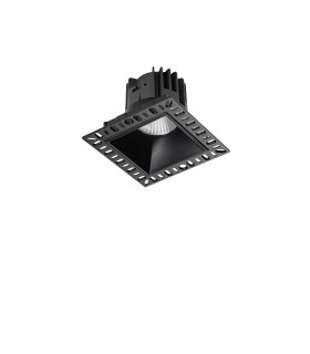 Game Integrated LED Trimless Square Recessed Downlight Black 1100Lm 3000K