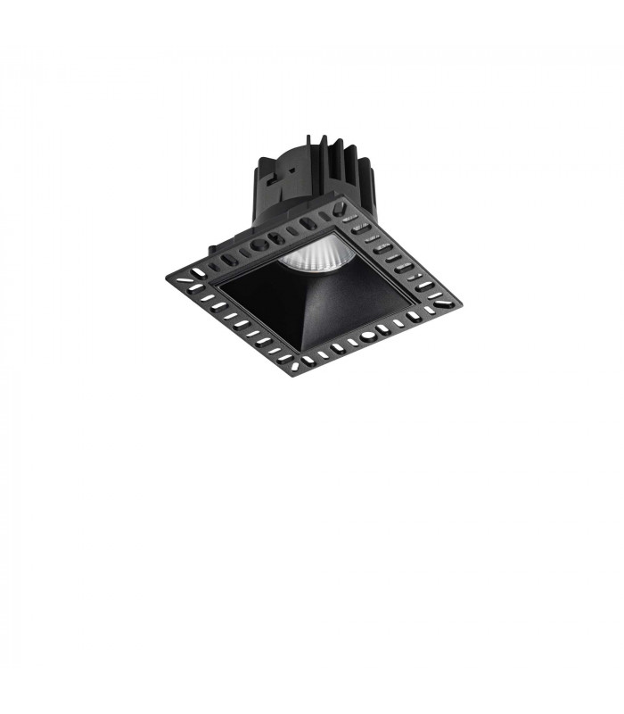 Game Integrated LED Trimless Square Recessed Downlight Black 1100Lm 3000K