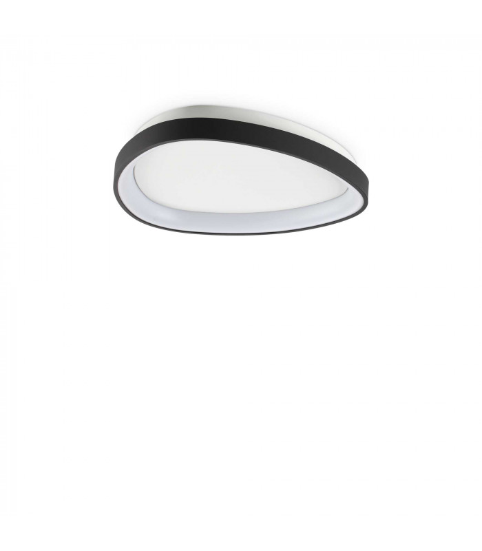 Gemini 42cm ON-OFF Integrated LED Semi Flush Light Black 3000Lm 3000K