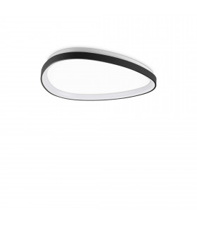 Gemini 61cm DALI Integrated LED Semi Flush Light Black 3650Lm 3000K