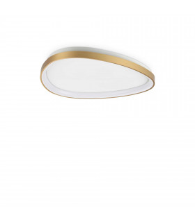 Gemini 61cm ON-OFF Integrated LED Semi Flush Light Brass 3850Lm 3000K