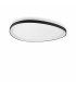Gemini 81cm DALI Integrated LED Semi Flush Light Black 5400Lm 3000K