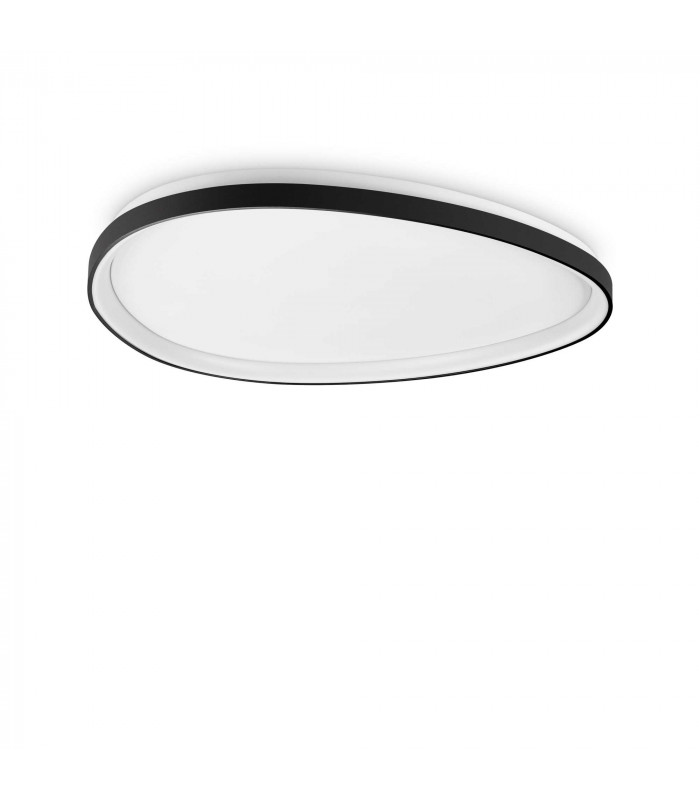 Gemini 81cm DALI Integrated LED Semi Flush Light Black 5400Lm 3000K