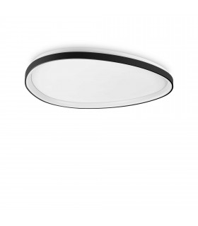 Gemini 81cm ON-OFF Integrated LED Semi Flush Light Black 5400Lm 3000K