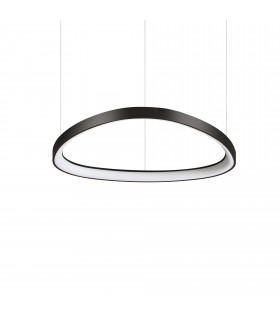 Gemini 61cm DALI Integrated LED Pendant Ceiling Light Black 6600Lm 3000K