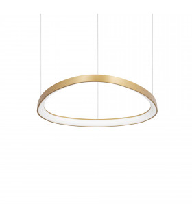 Gemini 61cm DALI Integrated LED Pendant Ceiling Light Brass 6600Lm 3000K