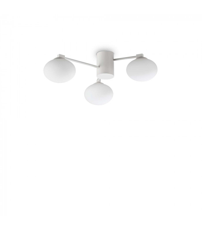 Hermes 3 Light 60cm Globe Ceiling Light White