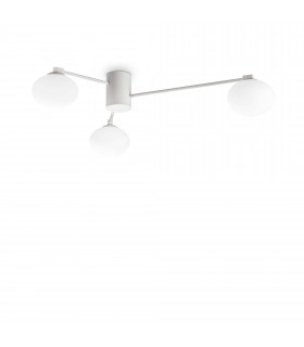 Hermes 3 Light 90cm Globe Ceiling Light White