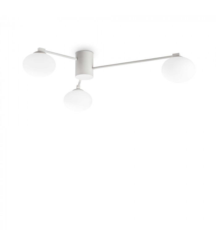 Hermes 3 Light 90cm Globe Ceiling Light White