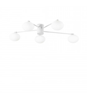 Hermes 5 Light 90cm Globe Ceiling Light White
