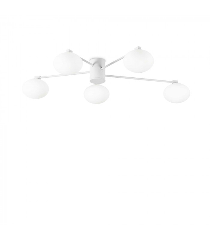 Hermes 5 Light 90cm Globe Ceiling Light White