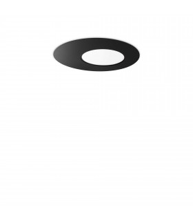Iride Integrated LED Decorative Flush Ceiling Light Black 1450Lm 3000K